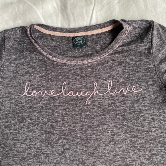 🌙 LAURA ASHLEY ‘LOVE LAUGH LIVE’ SHORT SLEEVE NIGHTIE DRESS! - Picture 6 of 8